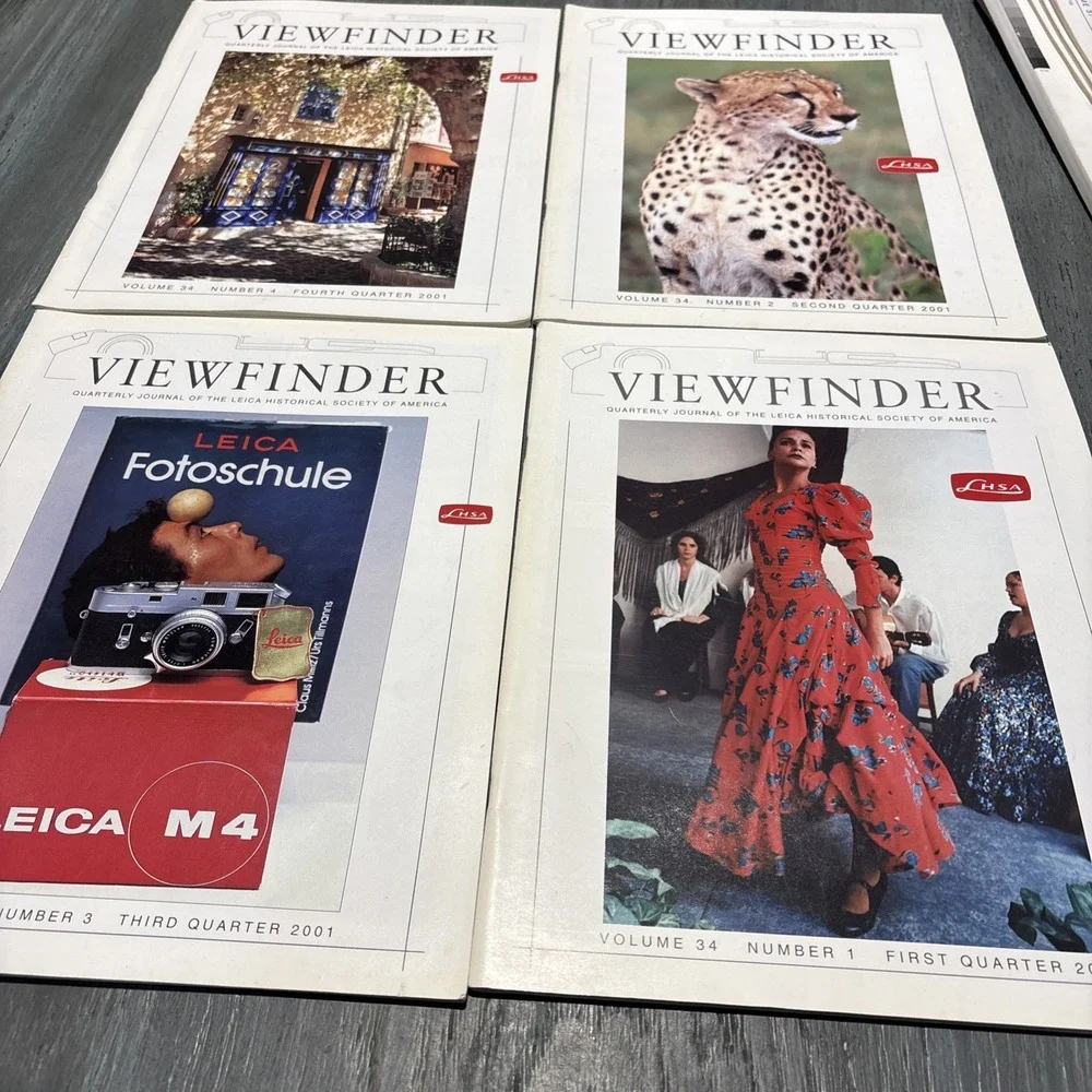 2001 V34 1-4 ~ Viewfinder Leica Quarterly Journals (LHSA) - Rare!